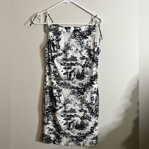 TEDDI mural, spaghetti strap dress